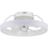 CristalRecord Plafondventilator Dinirot Ø 50 cm wit
