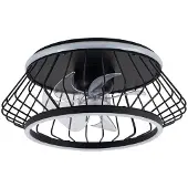 CristalRecord Plafondventilator Cobra Ø 50 cm zwart