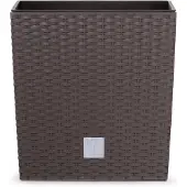 Deuba Wicker Blumentopf Rato Low Umbra 39x39x40,5cm