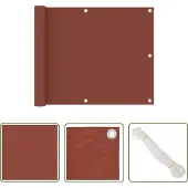 The Living Store Living Store Balkonbescherming, terracotta-rood, 75x500 cm, Oxford-stof
