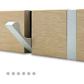 LoCa Knax kledinghanger 60 cm gewassen eiken-grijs