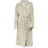 Eleganzzz Teddy Rib Fleece Badjas - beige - XL