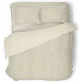 Eleganzzz Dekbedovertrek Teddy Rib Fleece - beige 240x200/220cm