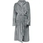 Eleganzzz Teddy Rib Fleece Badjas - dark grey - S