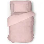 Eleganzzz Dekbedovertrek Teddy Rib Fleece - light pink 140x200/220cm