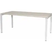 Schaffenburg Verstelbaar bureau - Slinger 200x80 Eiken - wit frame