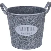 Pro Garden decoratie emmer 10 liter staal