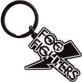 Foo Fighters - Flash Logo Sleutelhanger - Zwart/Wit