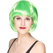Vegaoo - Korte groene damespruik