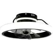 CristalRecord Plafondventilator Dinirot Ø 50 cm zwart