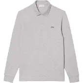 Lacoste Long Sleeve Polo Silver Chine Maat: M | Poloshirts Outlet | Heren | Grijs