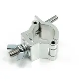 LightmaXX Half Coupler Silver 32-35mm TÜV,75kg - Half coupler