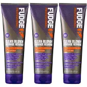 Fudge Clean Blonde Damage Rewind Violet Shampoo - 3x 250 ml