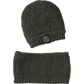 Vertbaudet Set muts met dino badge en snood jongens kaki