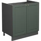 Vicco Fame-Line Wastafelkast – 80 cm, WB Antraciet Groen-Goud Landhuis