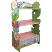 Teamson Kids Grote Houten Boekenkast voor Kinderen - Kinderslaapkamer - Magische Tuin - 55,9cm Lang