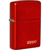 Zippo Aansteker Metallic Red with Logo