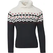 KOROSHI Trui 'Punto' navy / bruin / wit