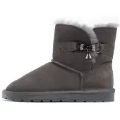Gooce Snowboots 'Polly' stone grey / donkergrijs