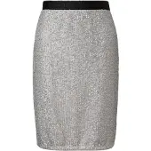 Comma casual identity Rok zwart / zilver