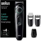 Braun Baardtrimmer Series 3 BT3560 +5 Tools - Scherp Scheerblad - 40 Lengtes - Grijs