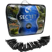 Secret Vijvernet 4x8 Meter - Vijver Afdeknet voor bladeren - Anti-Reigernet - Maaswijdte 10 mm - Inclusief Grondpennen