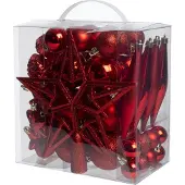 Intratuin Kerst Ornament Mix Troy Rood D 3-20 Cm 50-delig