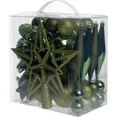 Intratuin Kerst Ornament Mix Troy Groen D 3-20 Cm 50-delig
