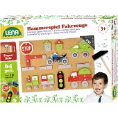 Lena Kinderspel Hamertje Tik Hout/kurk/metaal 64-delig