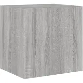 vidaXL Tv-wandmeubel met LED-verlichting 40,5x35x40 cm grijs sonoma