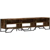 vidaXL Tv-meubel 180x34x41 cm bewerkt hout gerookt eikenkleurig