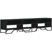 vidaXL Tv-meubel 180x34x41 cm bewerkt hout zwart