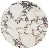 AUDO CPH Androgyne Tafelblad Ø42 Cm Calacatta Viola - Bijzettafels & buffetten Marmer White / Multicolour - 71148-002088