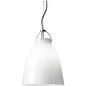 Fritz Hansen Caravaggio 2 Hanglamp Wit opaalglas-grijs textielsnoer
