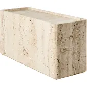 Gubi Pietra Bijzettafel 30x80 Cm Kleurig - Salontafels Travertijn Travertine - 10132967