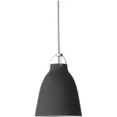 Fritz Hansen Caravaggio Matt Hanglamp P1: Ø 16.5 cm | Black