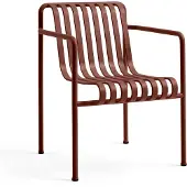 HAY Palissade Fauteuil - Tuinstoelen Staal Iron Red - AA608-B485