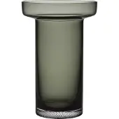 Kosta Boda Limelight Rose vaas 23 cm Rookgrijs