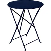 Fermob Bistro Tafel Ø60 Cm - Tuintafel Gelakt Staal Deep Blue - 24592-1