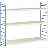 String Schap Verjaardagseditie Wit Geolied Grenen / Blauw - Rekkensysteem (modulair) Dennenhout Blue - SX6020-75