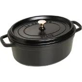 Staub Ovale Cocotte 31 cm - zwart 5,5 l