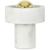 Tom Dixon Stone Portable LED tafellamp 28 cm Marble-gold