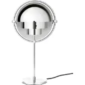 Gubi Design tafellamp Multi-Lite, chroom / zilver, Woon-/ Eetkamer, metaal, Design, tafellamp