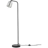 New Works Nieuwe Werken Material Vloerlamp Stainless Steel w. Black Base