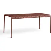 HAY Palissade Tafel 170x90 Cm - Tuintafel Gepoedercoat Staal Iron Red - AA693-A377-AH17