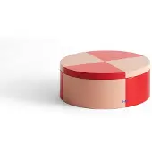 HAY Tin Container Round Red / Soft Pink