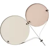 Gubi Design tafellamp Coppia, crème / amber, Woon-/ Eetkamer, metaal, Modern, tafellamp