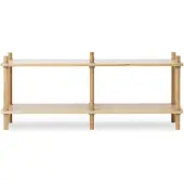 Normann Copenhagen Jam boekenkast 6 palen oak/grey
