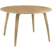 Gubi Dining Table Round - Eettafels & bartafels Eikenfineer Oak - 10012948
