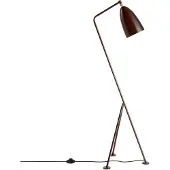 Gubi Gräshoppa vloerlamp glanzend Walnut brown